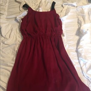 Xhiliration Red Flowy Dress